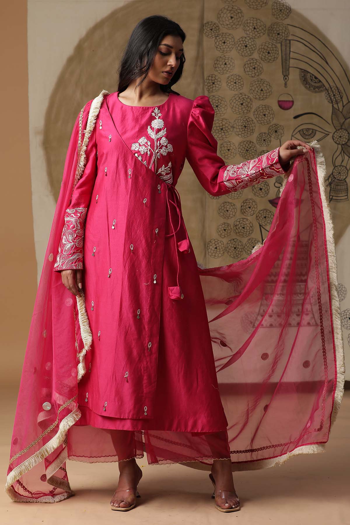 Buy Arpita SulakshanaFloral Dori Work Angrakha Set